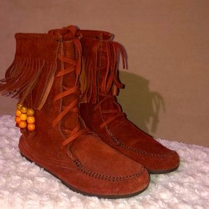 Skechers Brick Color Suede Moccasin 